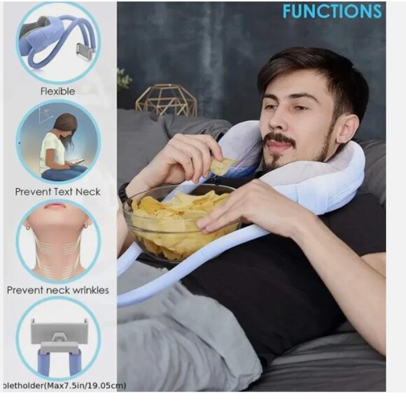 New Neck Protection Pillow, Bedside Pillow ,Travel Pillow, Phone Holder - Picture 4 of 4